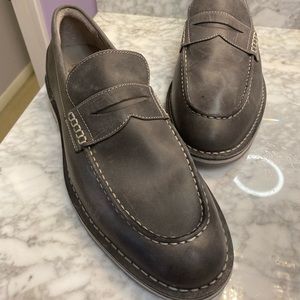 Sperry Gold Cup Gray Penny Loafer Leather, 12